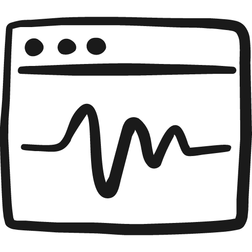 App window graph icon, solid style, from Freehand free icons