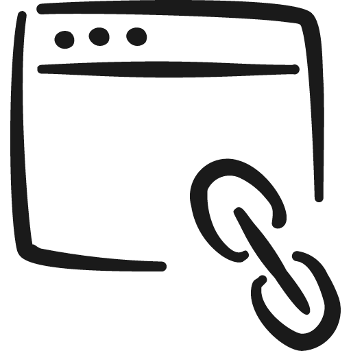App window link icon, solid style, from Freehand free icons