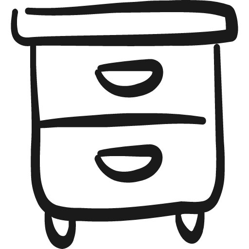 Archive drawer 2 icon, solid style, from Freehand free icons