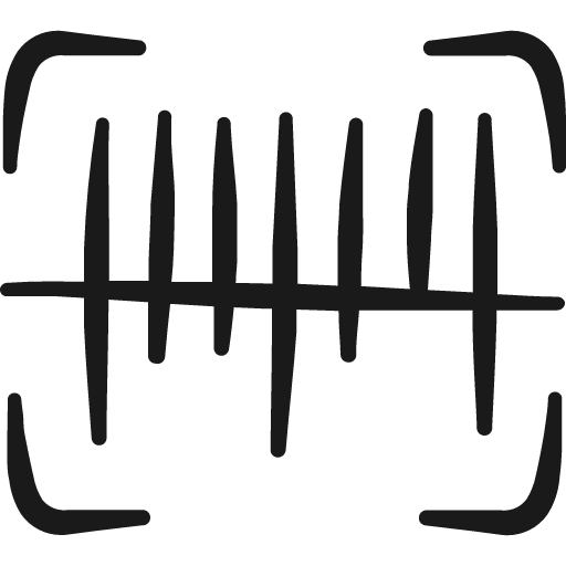 Code barcode scan icon, solid style, from Freehand free icons