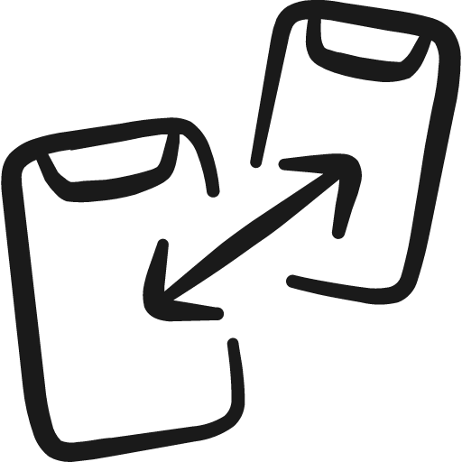 Connect device exchange icon, solid style, from Freehand free icons