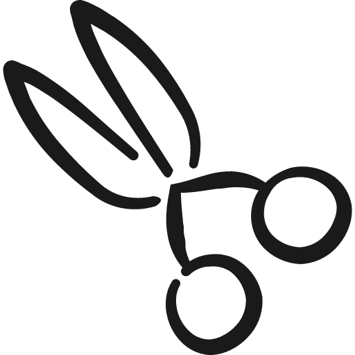 Copy paste cut scissors icon, solid style, from Freehand free icons