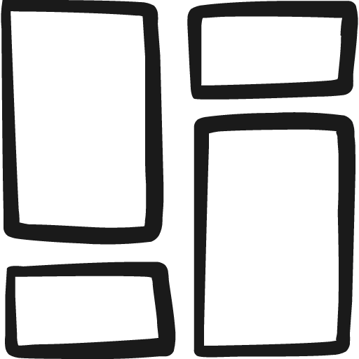 Dashboard layout icon, solid style, from Freehand free icons
