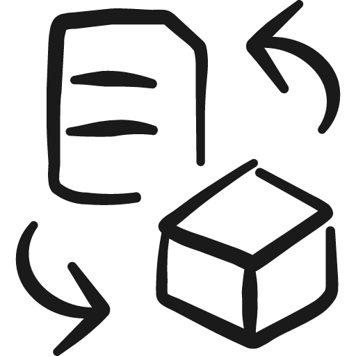 Data transfer document module icon, solid style, from Freehand free icons