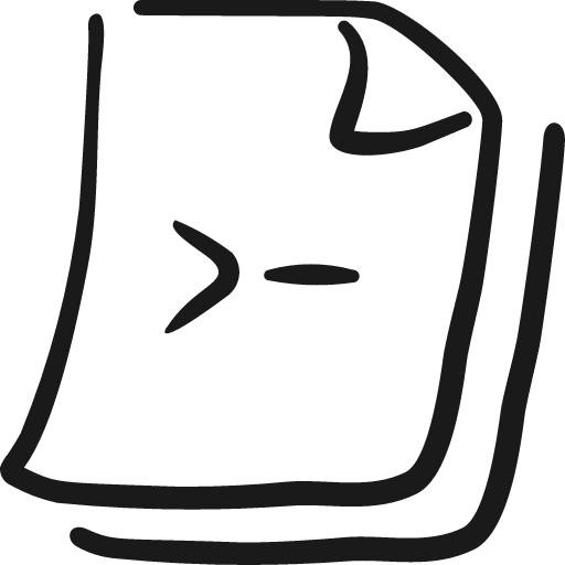 File code 2 icon, solid style, from Freehand free icons