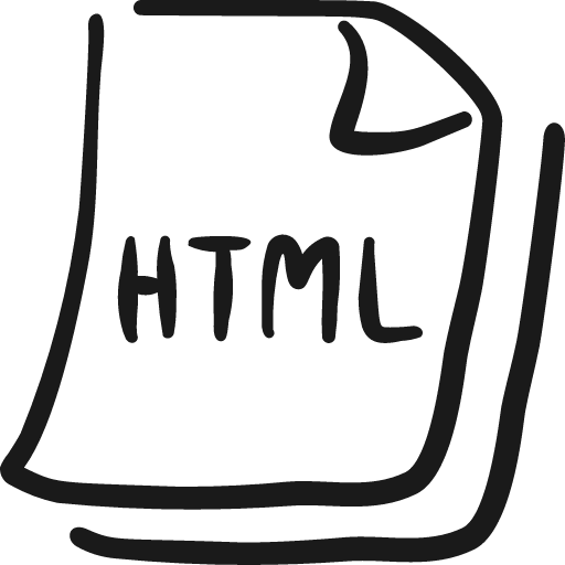 File code html icon, solid style, from Freehand free icons