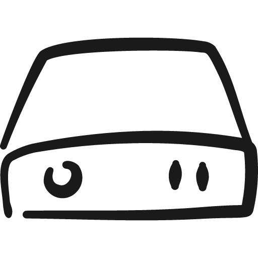 Hard drive exertnal 1 icon, solid style, from Freehand free icons