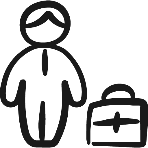 Human resources businessman icon, solid style, from Freehand free icons