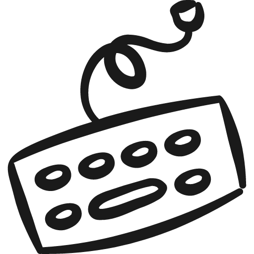 Keyboard icon, solid style, from Freehand free icons