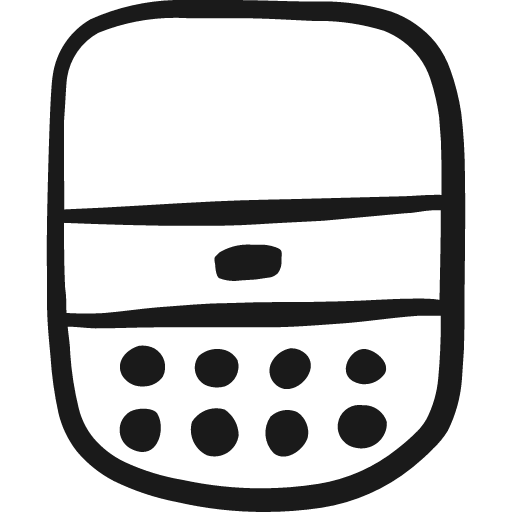 Mobile phone blackberry 2 icon, solid style, from Freehand free icons