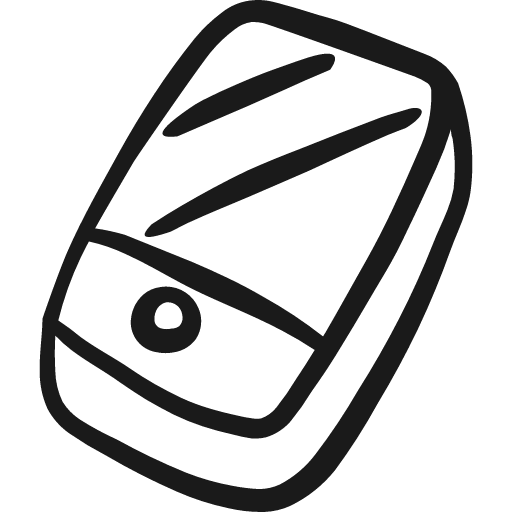 Mobile phone smartphone icon, solid style, from Freehand free icons