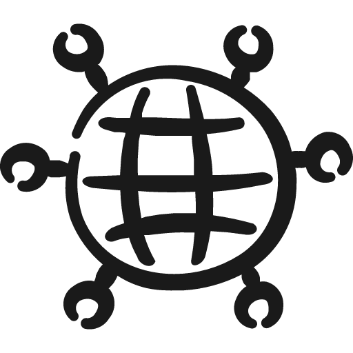 Network icon, solid style, from Freehand free icons