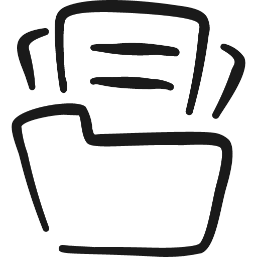 Office folder icon, solid style, from Freehand free icons