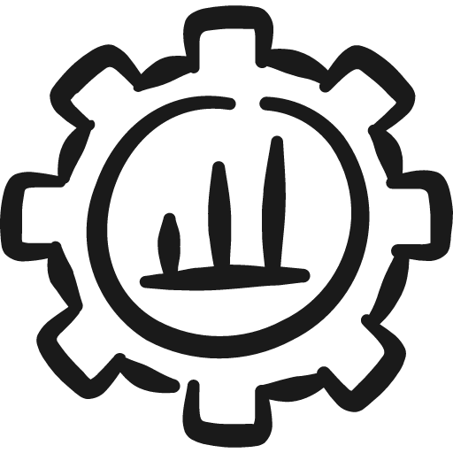 Optimization graph settings icon, solid style, from Freehand free icons
