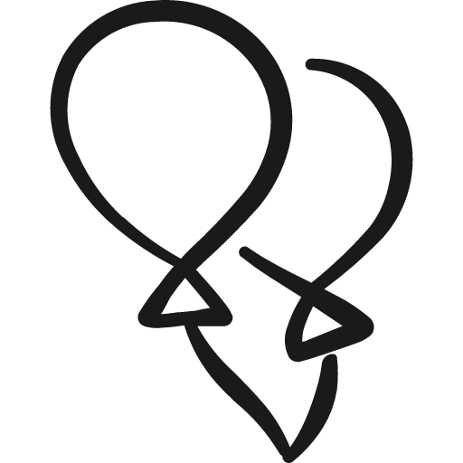 Party balloon icon, solid style, from Freehand free icons