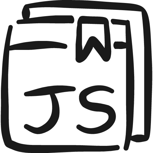 Programming language bookmark javascript icon, solid style, from Freehand free icons