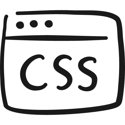 Programming language browser css icon, solid style, from Freehand free icons