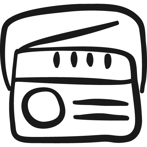 Radio antenna handle icon, solid style, from Freehand free icons
