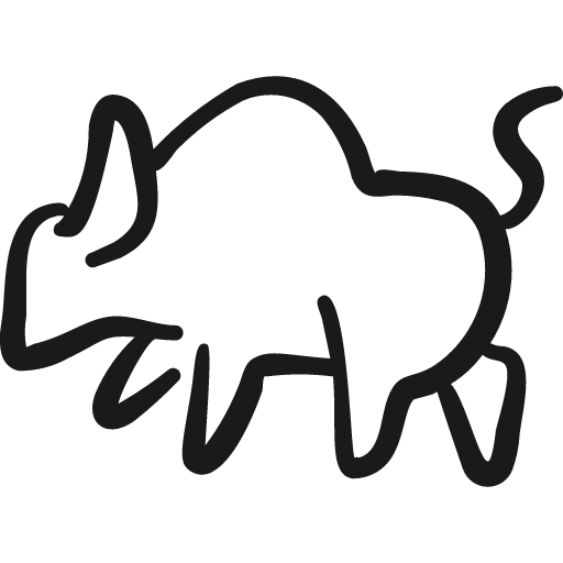 Saving bull market icon, solid style, from Freehand free icons