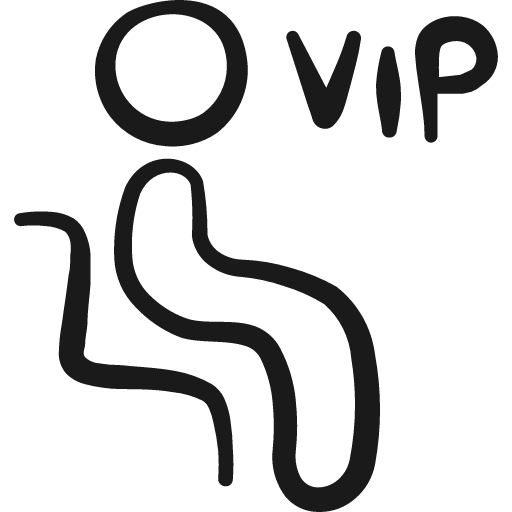 Seat vip icon, solid style, from Freehand free icons