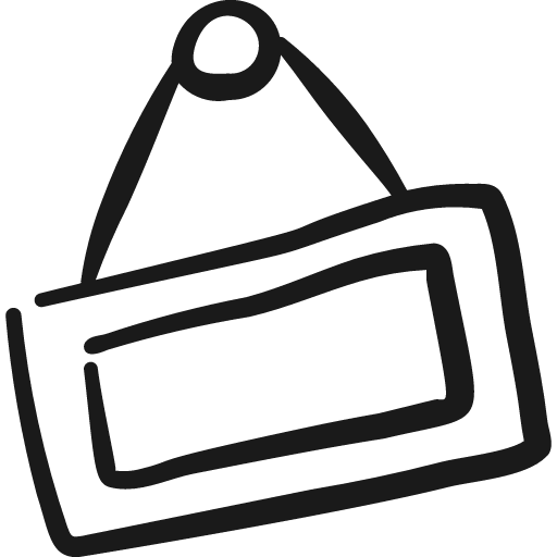 Shop sign icon, solid style, from Freehand free icons