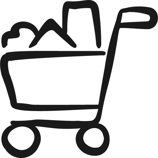 Shopping cart trolley full icon, solid style, from Freehand free icons