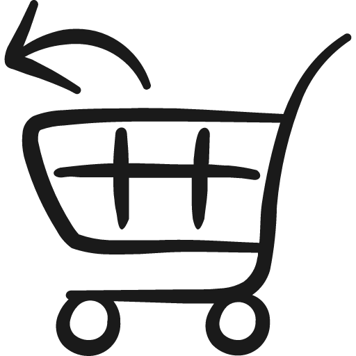 Shopping cart trolley upload icon, solid style, from Freehand free icons