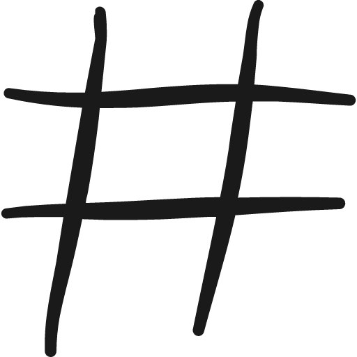 Text formating hash icon, solid style, from Freehand free icons