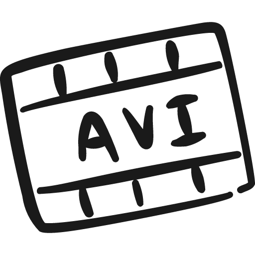 Vide document avi icon, solid style, from Freehand free icons