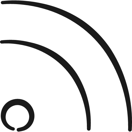 Wireless signal rss feed icon, solid style, from Freehand free icons