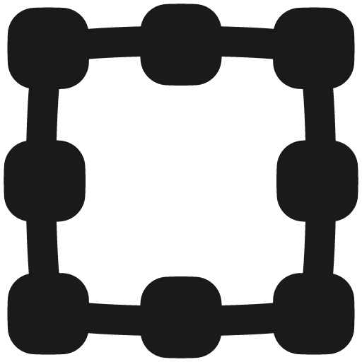 Align selection remix icon, solid style, from Plump free icons