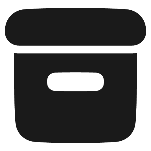 Archive box solid icon, filled style, from Plump free icons
