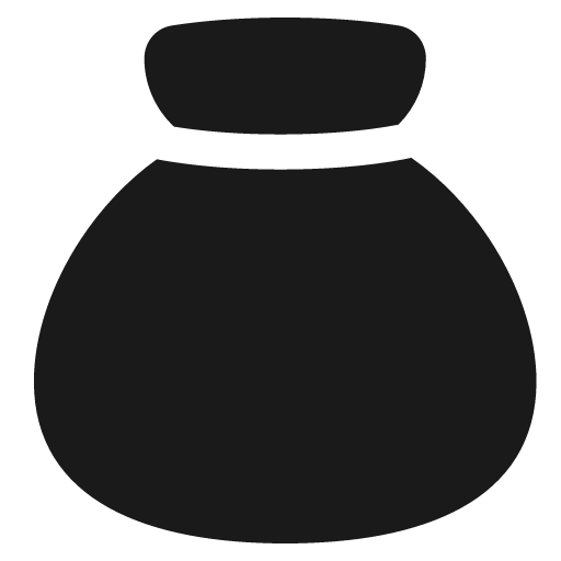 Bag solid icon, filled style, from Plump free icons