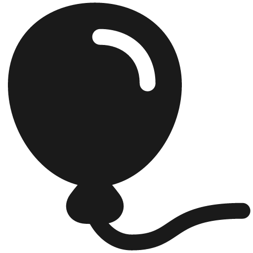 Balloon solid icon, filled style, from Plump free icons