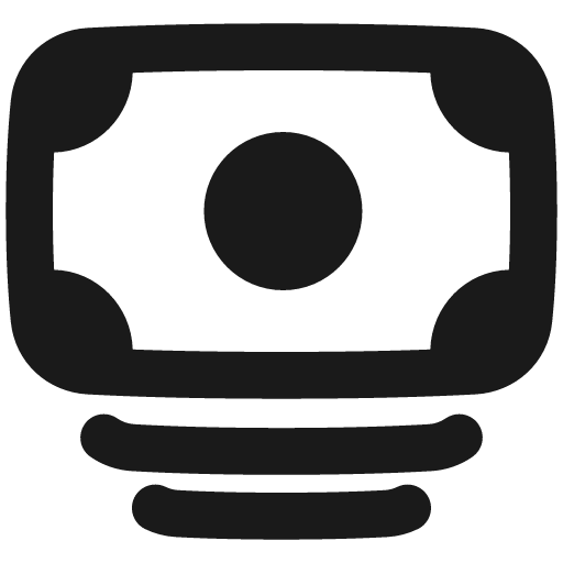 Bill 1 remix icon, solid style, from Plump free icons