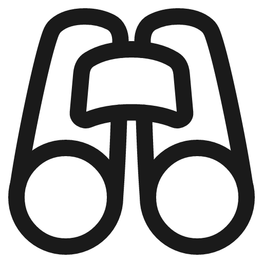Binoculars icon, line style, from Plump free icons