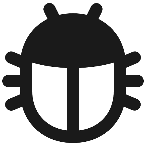 Bug remix icon, solid style, from Plump free icons
