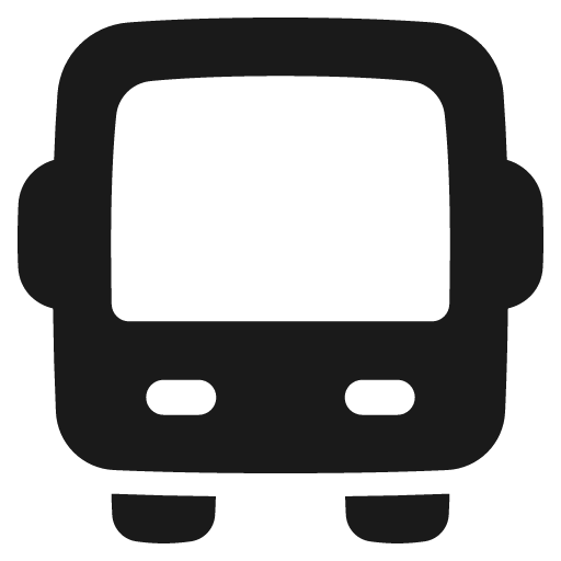 Bus solid icon, filled style, from Plump free icons