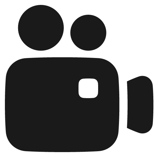 Camera video solid icon, filled style, from Plump free icons