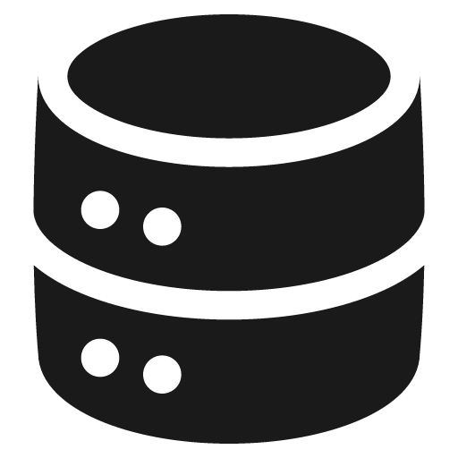 Database solid icon, filled style, from Plump free icons