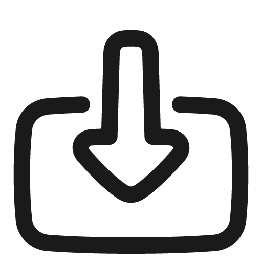 Download box 2 icon, line style, from Plump free icons