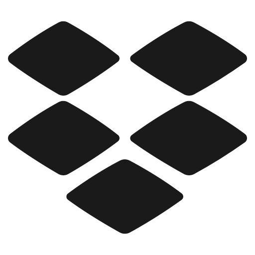 Dropbox solid icon, filled style, from Plump free icons