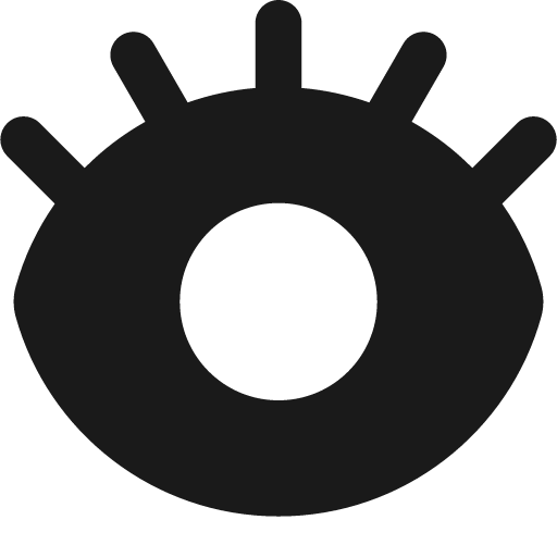 Eye optic solid icon, filled style, from Plump free icons