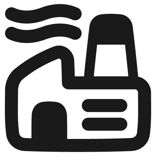 Factory plant remix icon, solid style, from Plump free icons