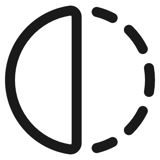 Flip horizontal circle 1 icon, line style, from Plump free icons