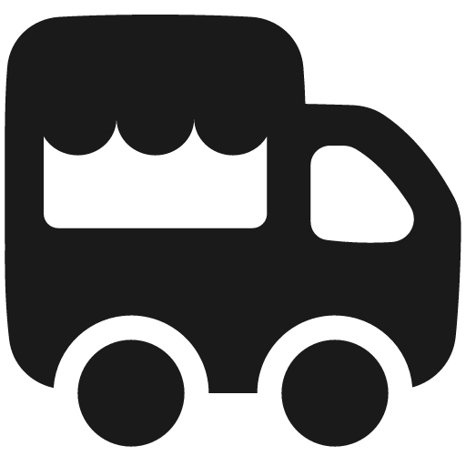Food truck event fair solid icon, filled style, from Plump free icons