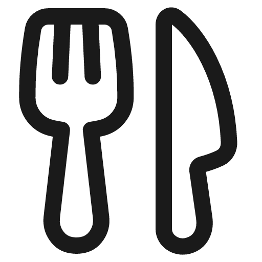 Fork knife icon, line style, from Plump free icons