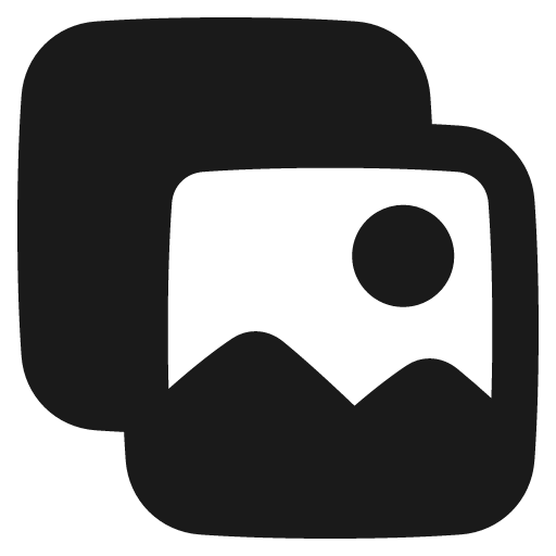 Gallery 2 remix icon, solid style, from Plump free icons