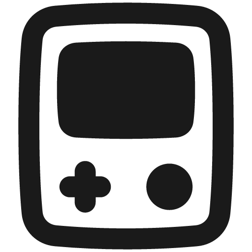 Gameboy remix icon, solid style, from Plump free icons