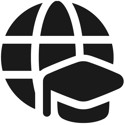 Global learning solid icon, filled style, from Plump free icons